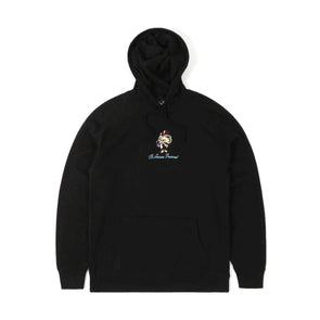 Classy Embroidered Pullover Hoody (Black)
