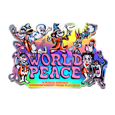 World Peace Holographic Sticker Pack